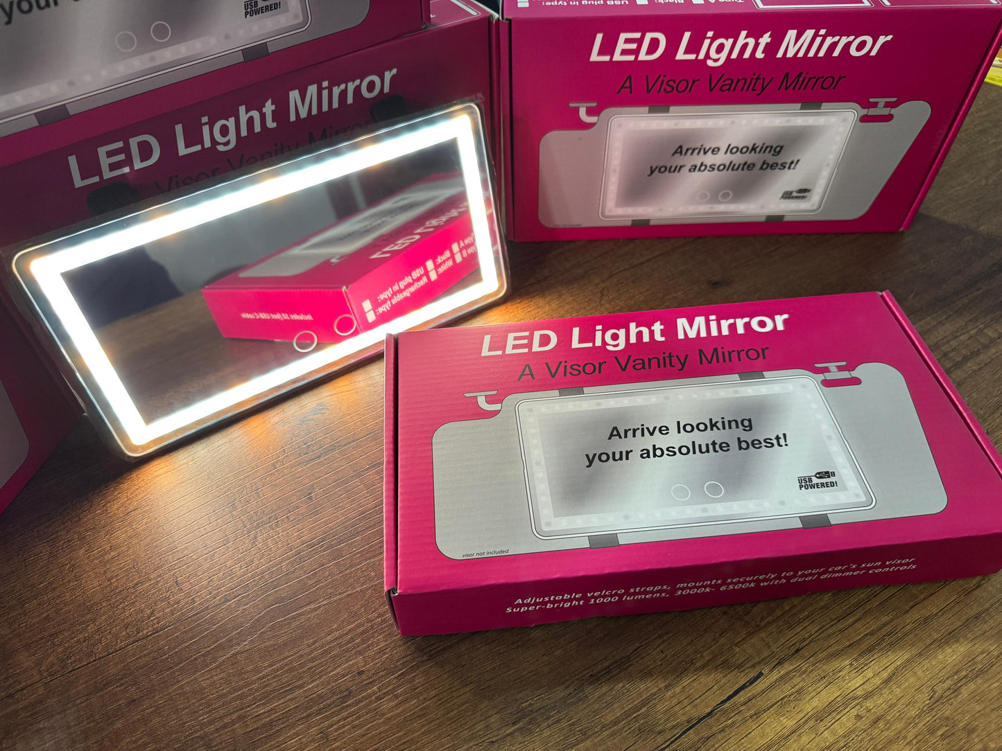 ESPEJO LUCES LED PARA CARRO