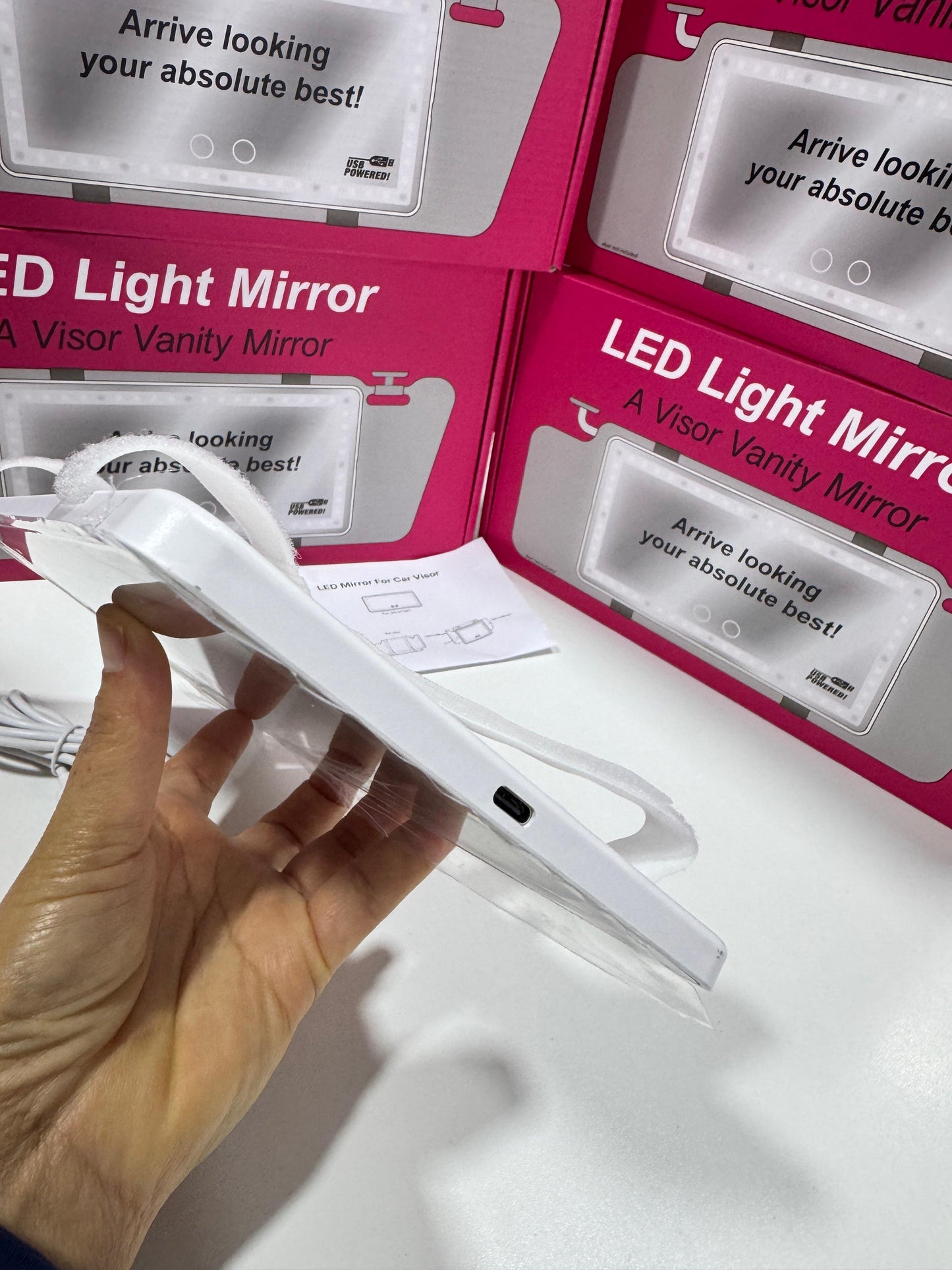 ESPEJO LUCES LED PARA CARRO