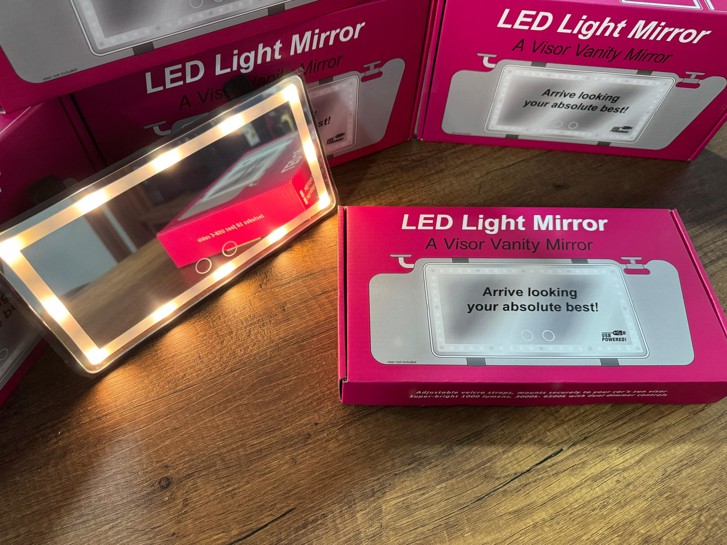 ESPEJO LUCES LED PARA CARRO