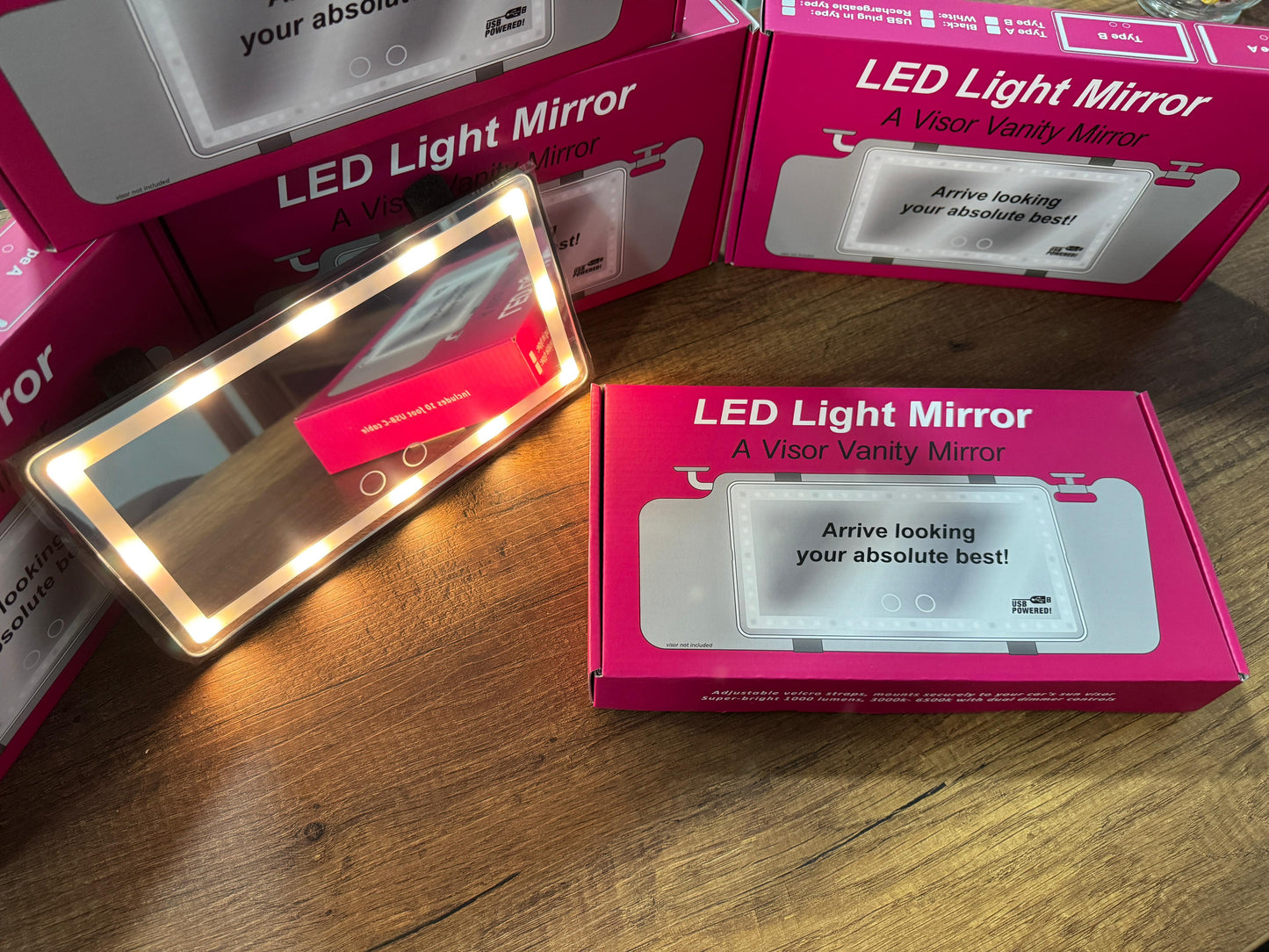 ESPEJO LUCES LED PARA CARRO