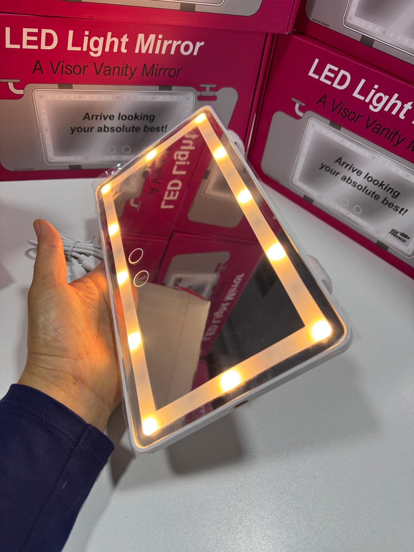 ESPEJO LUCES LED PARA CARRO