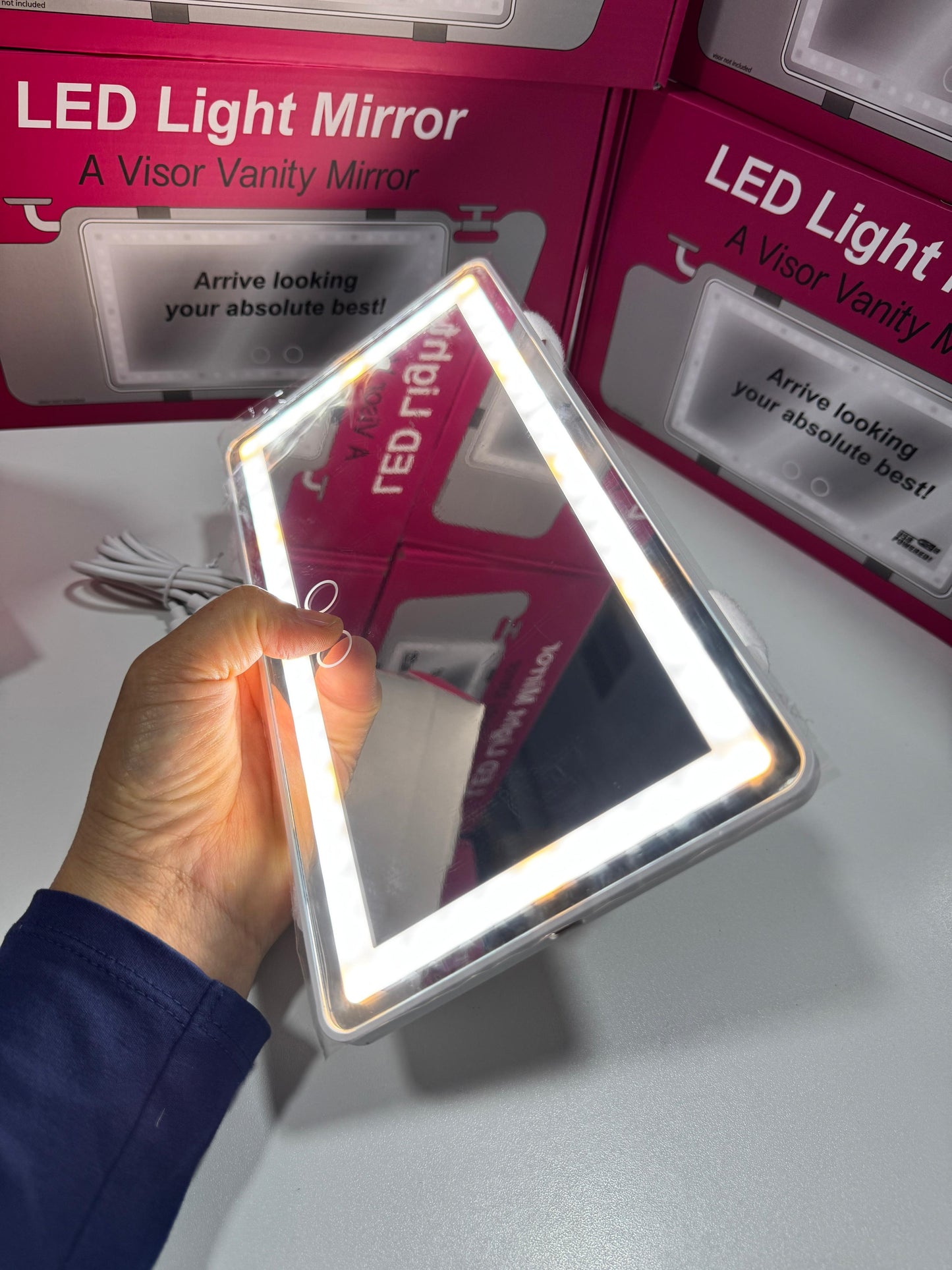 ESPEJO LUCES LED PARA CARRO